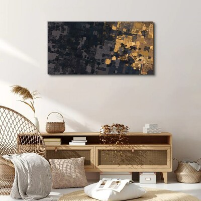 Abstract color blocks Canvas wall art