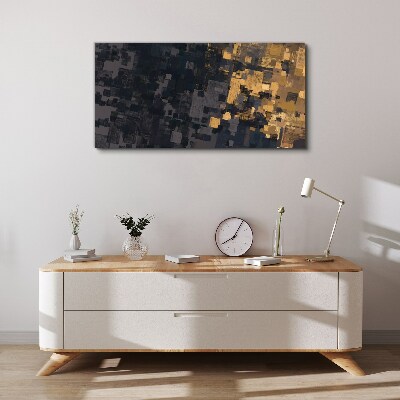 Abstract color blocks Canvas wall art