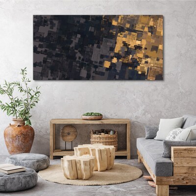Abstract color blocks Canvas wall art