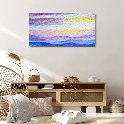Morning landscape in pastel shades Print on canvas
