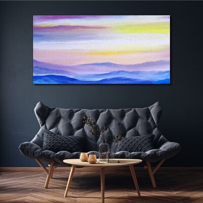 Abstraction sea clouds Canvas Wall art