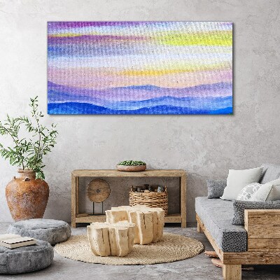 Morning landscape in pastel shades Print on canvas