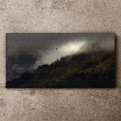Painting cloud mountain Canvas print