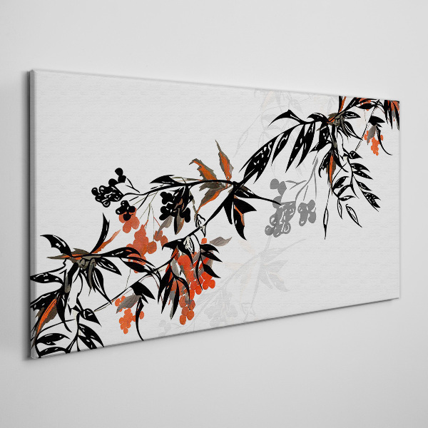 Fruit abstraction leaves Canvas Wall art