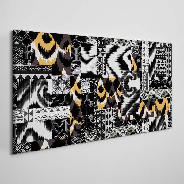 Abstract patterns in monochromatic shades Print on canvas