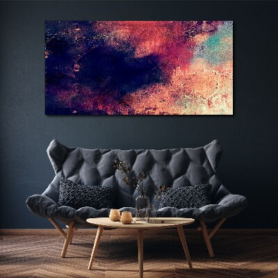 Abstract landscape of colors Canvas wall art