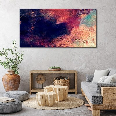 Abstract landscape of colors Canvas wall art