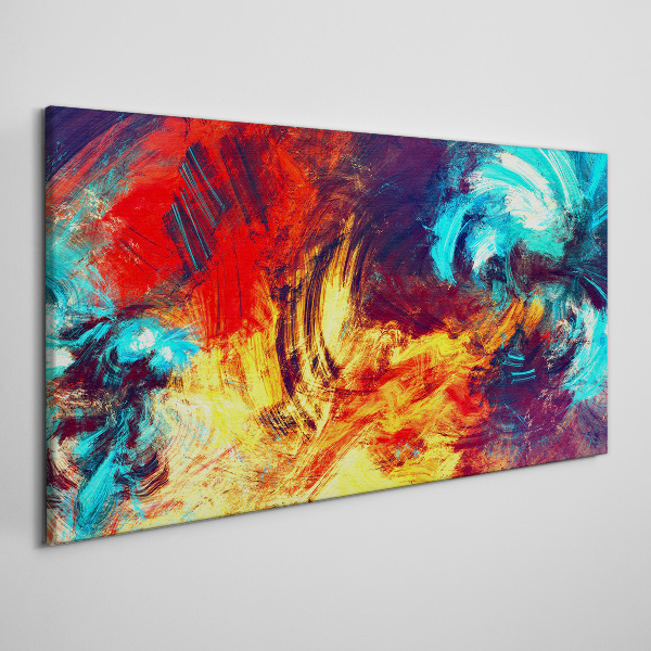 Expressive dance of colors Print on canvas