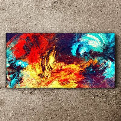 Expressive dance of colors Print on canvas