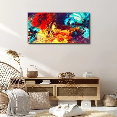 Expressive dance of colors Print on canvas