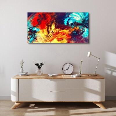 Expressive dance of colors Print on canvas
