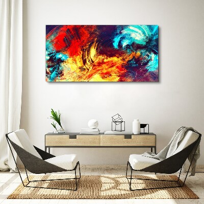 Expressive dance of colors Print on canvas