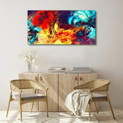 Expressive dance of colors Print on canvas