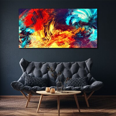 Expressive dance of colors Print on canvas