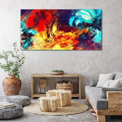 Expressive dance of colors Print on canvas
