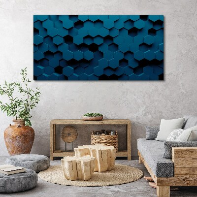 Hexagon pattern Canvas print