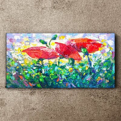 A flower dream in colors Canvas wall art