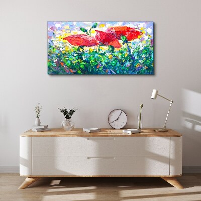 A flower dream in colors Canvas wall art