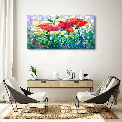 A flower dream in colors Canvas wall art