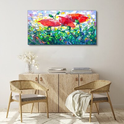 A flower dream in colors Canvas wall art