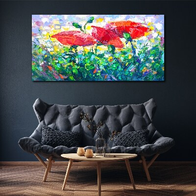 A flower dream in colors Canvas wall art