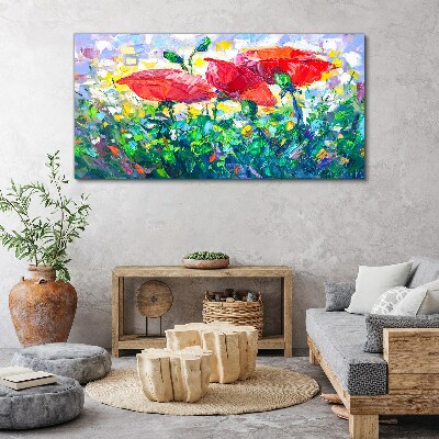 A flower dream in colors Canvas wall art