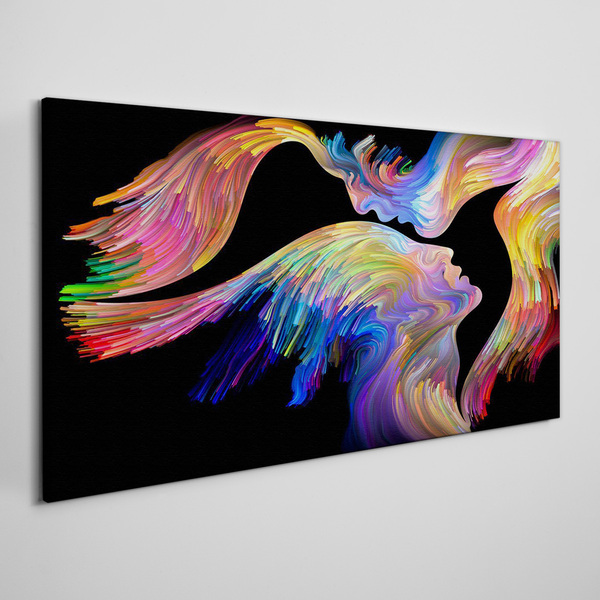 A colorful blend of souls Print on canvas