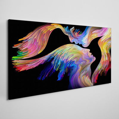 A colorful blend of souls Print on canvas
