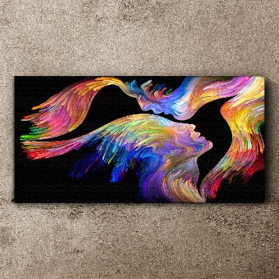 A colorful blend of souls Print on canvas