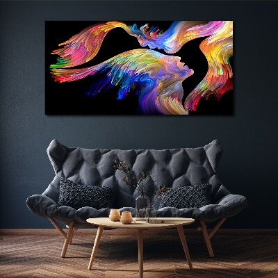 A colorful blend of souls Print on canvas