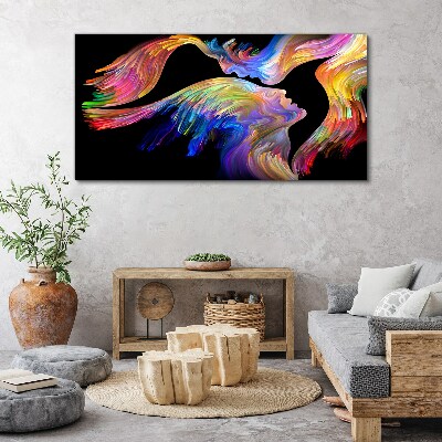 A colorful blend of souls Print on canvas