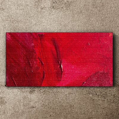 Intense Abstract Red Print on canvas