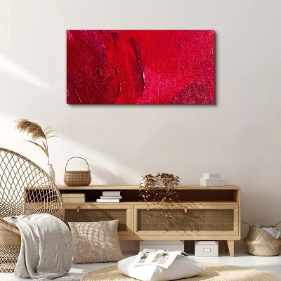 Intense Abstract Red Print on canvas