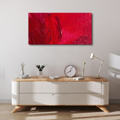 Intense Abstract Red Print on canvas