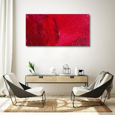 Intense Abstract Red Print on canvas