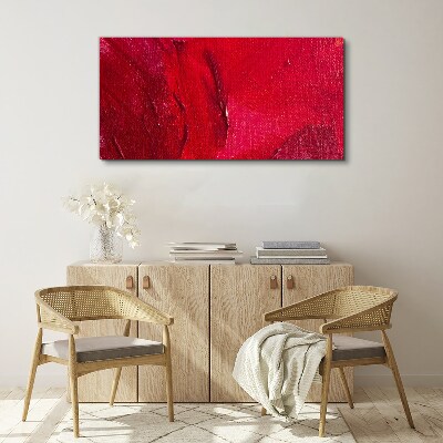 Intense Abstract Red Print on canvas