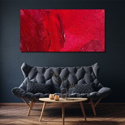 Intense Abstract Red Print on canvas