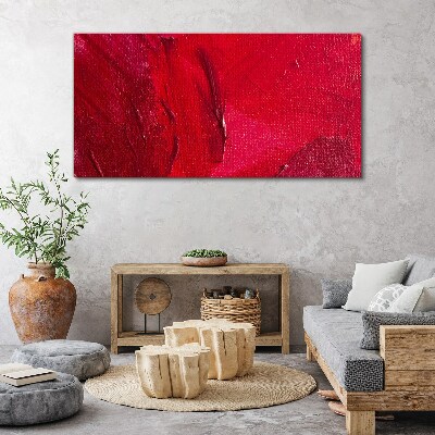 Intense Abstract Red Print on canvas