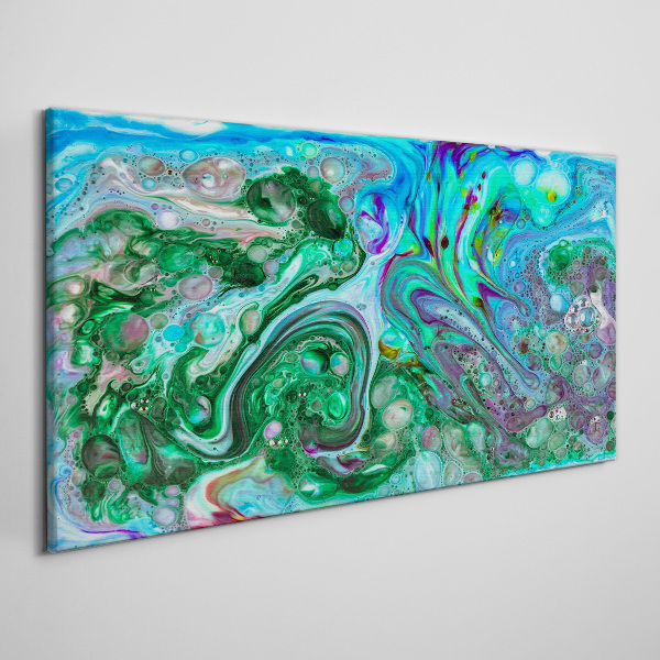 Ocean waves of colors Canvas wall art