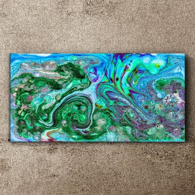 Ocean waves of colors Canvas wall art