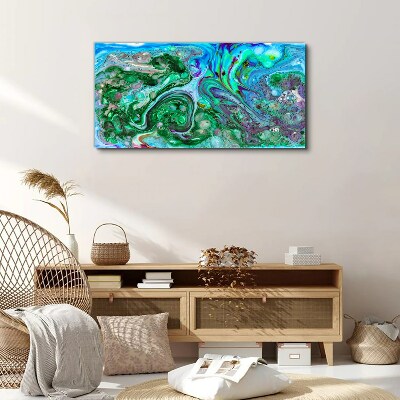Ocean waves of colors Canvas wall art