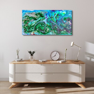 Ocean waves of colors Canvas wall art