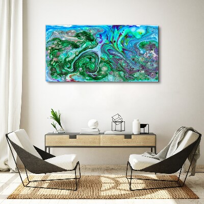 Ocean waves of colors Canvas wall art