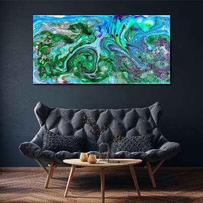Ocean waves of colors Canvas wall art