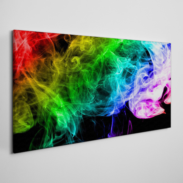 Dance of colored streaks Print on canvas