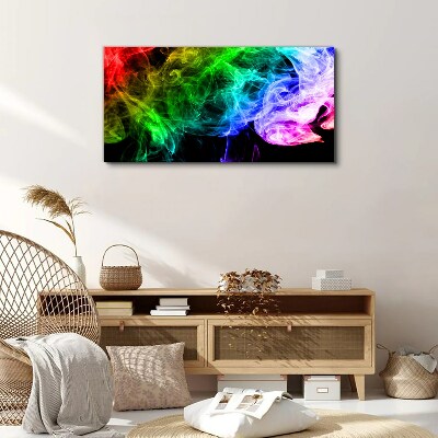 Dance of colored streaks Print on canvas