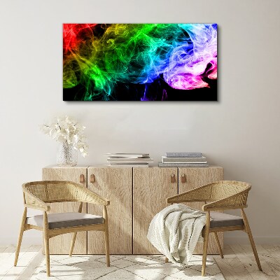 Dance of colored streaks Print on canvas