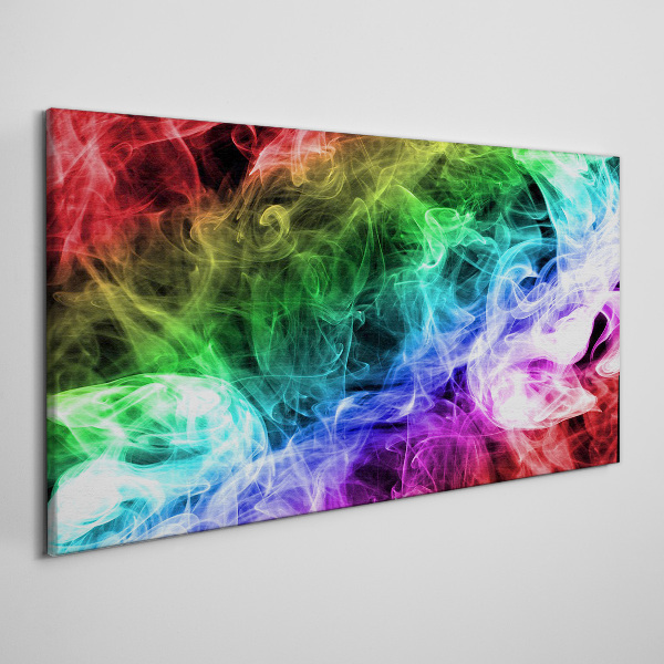 Colorful Smoke Swirl Canvas wall art