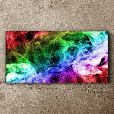 Colorful Smoke Swirl Canvas wall art