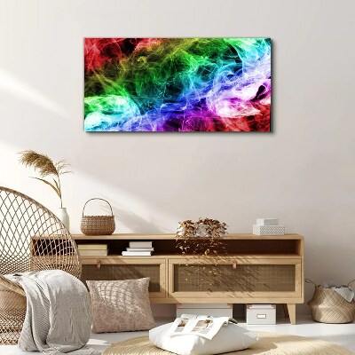 Colorful Smoke Swirl Canvas wall art